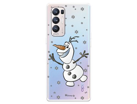 Funda para Oppo Find X3 Neo Oficial de Disney Olaf Transparente - Frozen