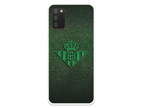 Funda para Samsung Galaxy A02s del Betis Escudo Verde Fondo trama - Licencia Oficial