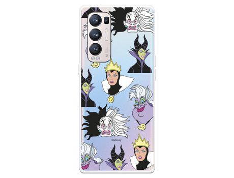 Funda para Oppo Find X3 Neo Oficial de Disney Villanas Patrón