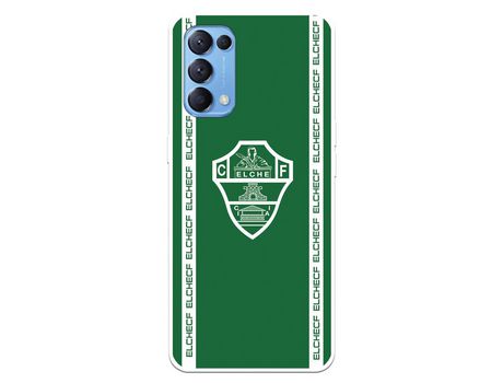 Funda para Oppo Find X3 Lite del Elche CF Escudo Fondo Verde - Licencia Oficial Elche CF