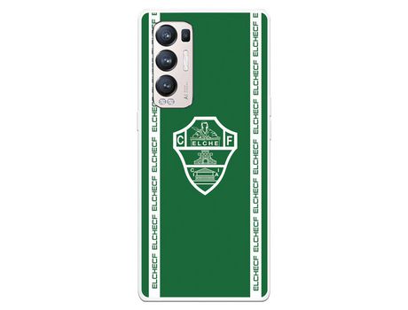 Funda para Oppo Find X3 Neo del Elche CF Escudo Fondo Verde - Licencia Oficial Elche CF