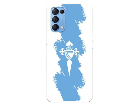 Funda para Oppo Find X3 Lite del Celta Escudo Trazo azul - Licencia Oficial RC Celta