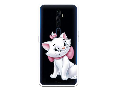 Funda para Oppo Reno 2Z Oficial de Disney Marie Silueta - Los Aristogatos