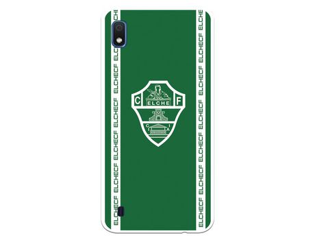Funda para Samsung Galaxy A10 del Elche CF Escudo Fondo Verde - Licencia Oficial Elche CF
