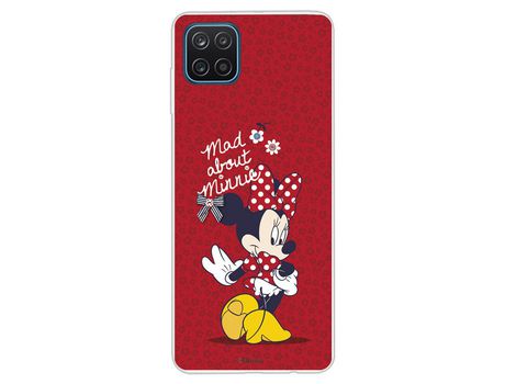 Funda para Samsung Galaxy A12 Oficial de Disney Minnie Mad About - Clásicos Disney