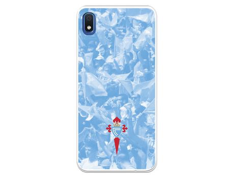 Funda para Samsung Galaxy A10 del Celta Escudo Fondo Hinchada - Licencia Oficial RC Celta