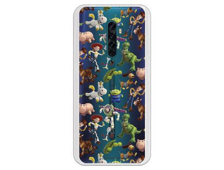 Funda para Oppo Reno2 Oficial de Disney Muñecos Toy Story Siluetas - Toy Story