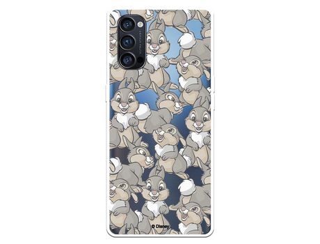 Funda para Oppo Reno 4 Pro Oficial de Disney Tambor Patrones - Bambi