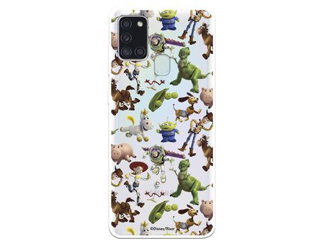 Funda para Samsung Galaxy A21S Oficial de Disney Muñecos Toy Story Siluetas - Toy Story