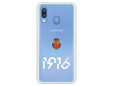 Funda para Samsung Galaxy A20E del Mallorca RCD Mallorca 1916 Transparente - Licencia Oficial RCD Mallorca