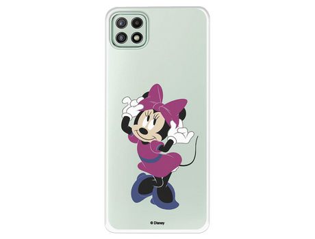 Funda para Samsung Galaxy A22 5G Oficial de Disney Minnie Rosa - Clásicos Disney
