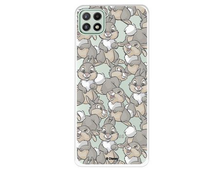 Funda para Samsung Galaxy A22 5G Oficial de Disney Tambor Patrones - Bambi