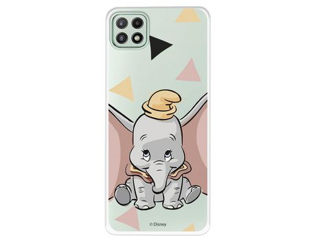 Funda para Samsung Galaxy A22 5G Oficial de Disney Dumbo Silueta Transparente - Dumbo