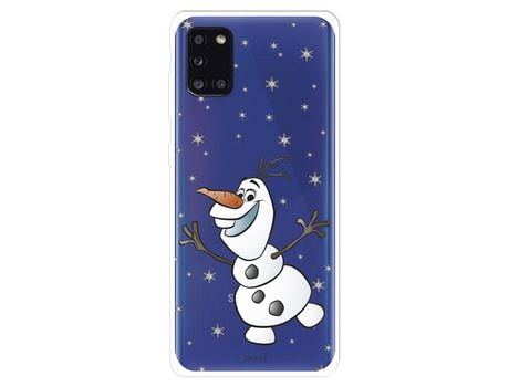 Funda para Samsung Galaxy A31 Oficial de Disney Olaf Transparente - Frozen