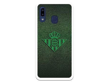 Funda para Samsung Galaxy A20E del Betis Escudo Verde Fondo trama - Licencia Oficial