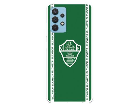 Funda para Samsung Galaxy A32 4G del Elche CF Escudo Fondo Verde - Licencia Oficial Elche CF