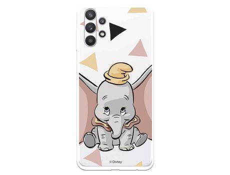 Funda para Samsung Galaxy A32 5G Oficial de Disney Dumbo Silueta Transparente - Dumbo