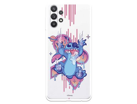 Funda para Samsung Galaxy A32 5G Oficial de Disney Stitch Graffiti - Lilo & Stitch