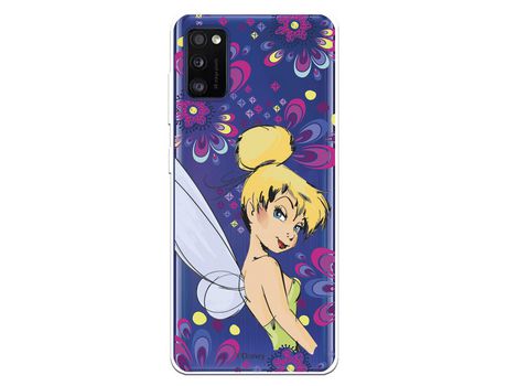 Funda para Samsung Galaxy A41 Oficial de Disney Campanilla Flores - Peter Pan