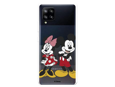 Funda para Samsung Galaxy A42 5G Oficial de Disney Mickey y Minnie Posando - Clásicos Disney