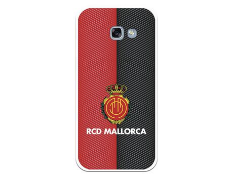Funda para Samsung Galaxy A5 2017 del Mallorca RCD Mallorca Diagonales Transparente - Licencia Oficial RCD Mallorca