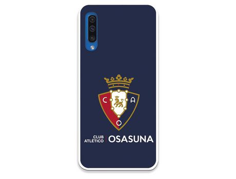 Funda para Samsung Galaxy A50 del Osasuna Escudo Fondo azul - Licencia Oficial CA Osasuna