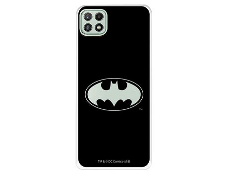Funda para Samsung Galaxy A22 5G Oficial de DC Comics Batman Logo Transparente - DC Comics
