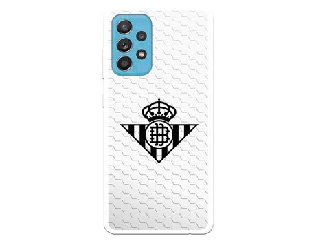 Funda para Samsung Galaxy A52 5G del Betis Escudo Negro Fondo Red - Licencia Oficial