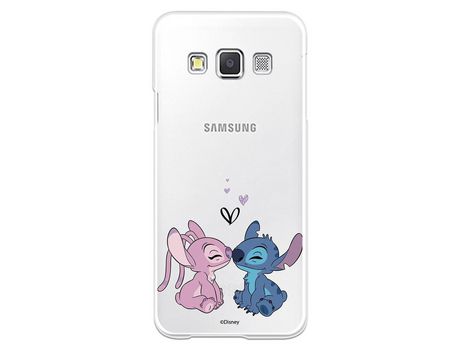 Funda para Samsung Galaxy A3 Oficial de Disney Angel & Stitch Beso - Lilo & Stitch