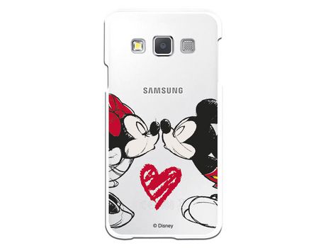 Funda para Samsung Galaxy A3 Oficial de Disney Mickey y Minnie Beso - Clásicos Disney
