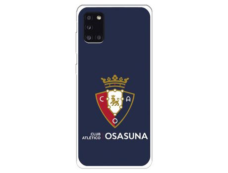 Funda para Samsung Galaxy A31 del Osasuna Escudo Fondo azul - Licencia Oficial CA Osasuna