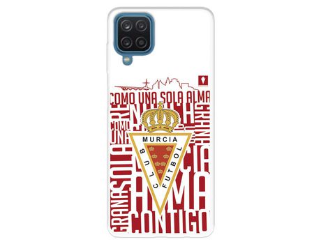 Funda para Samsung Galaxy A22 4G del Real Murcia Escudo Fondo Blanco - Licencia Oficial Real Murcia