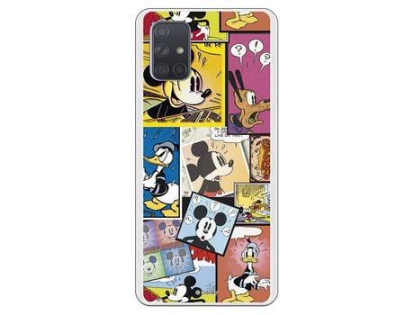 Funda para Samsung Galaxy A71 Oficial de Disney Mickey Comic - Clásicos Disney