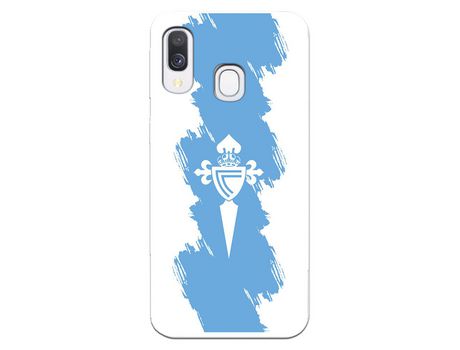 Funda para Samsung Galaxy A40 del Celta Escudo Trazo azul - Licencia Oficial RC Celta