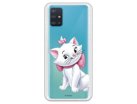 Funda para Samsung Galaxy A51 5G Oficial de Disney Marie Silueta - Los Aristogatos