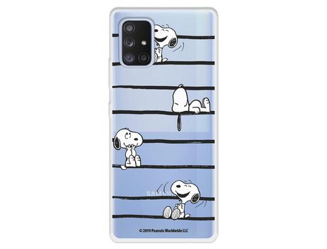 Funda para Samsung Galaxy A71 5G Oficial de Peanuts Snoopy rayas - Snoopy