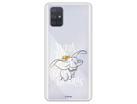 Funda para Samsung Galaxy A71 Oficial de Disney Dumbo Vuela tan Alto - Dumbo