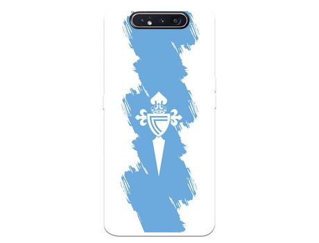 Funda para Samsung Galaxy A80 del Celta Escudo Trazo azul - Licencia Oficial RC Celta