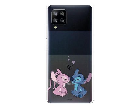 Funda para Samsung Galaxy A42 5G Oficial de Disney Angel & Stitch Beso - Lilo & Stitch