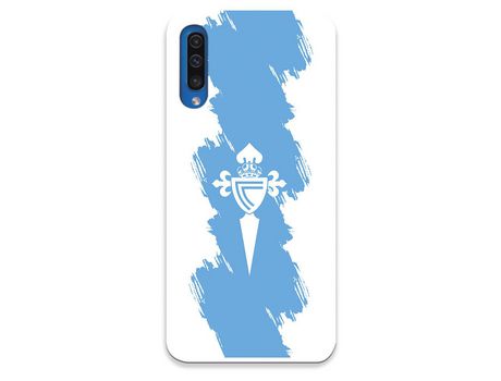 Funda para Samsung Galaxy A50 del Celta Escudo Trazo azul - Licencia Oficial RC Celta
