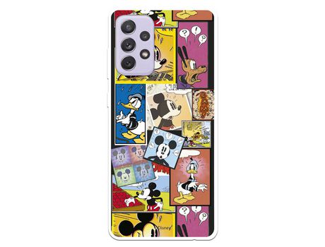 Funda para Samsung Galaxy A72 5G Oficial de Disney Mickey Comic - Clásicos Disney