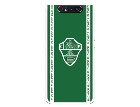 Funda para Samsung Galaxy A80 del Elche CF Escudo Fondo Verde - Licencia Oficial Elche CF