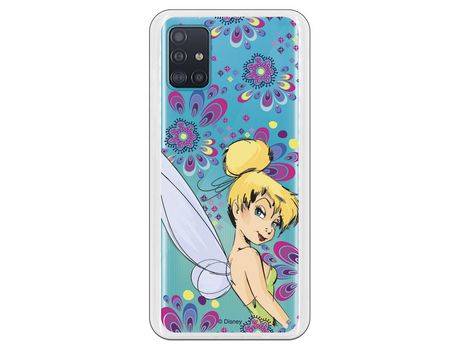 Funda para Samsung Galaxy A51 5G Oficial de Disney Campanilla Flores - Peter Pan