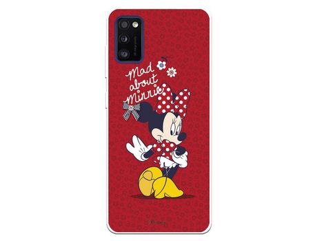 Funda para Samsung Galaxy A41 Oficial de Disney Minnie Mad About - Clásicos Disney