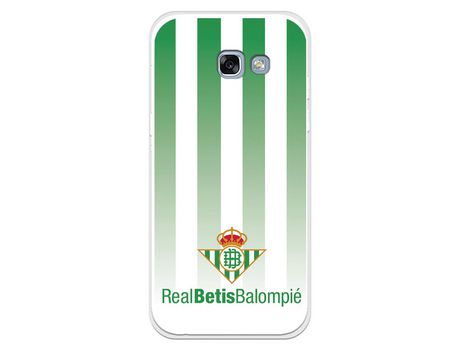 Funda para Samsung Galaxy A5 2017 del Betis Fondo Rayas Verdiblancas - Licencia Oficial
