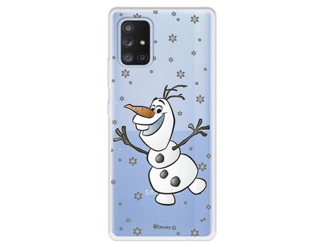 Funda para Samsung Galaxy A71 5G Oficial de Disney Olaf Transparente - Frozen