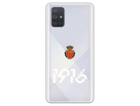 Funda para Samsung Galaxy A71 del Mallorca RCD Mallorca 1916 Transparente - Licencia Oficial RCD Mallorca