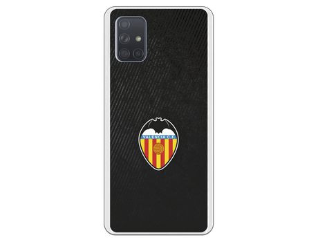Funda para Samsung Galaxy A71 del Valencia Franjas Negras - Licencia Oficial Valencia CF