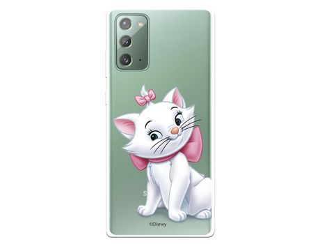 Funda para Samsung Galaxy Note20 Oficial de Disney Marie Silueta - Los Aristogatos