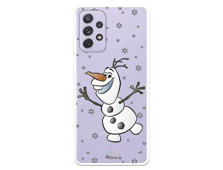 Funda para Samsung Galaxy A72 5G Oficial de Disney Olaf Transparente - Frozen